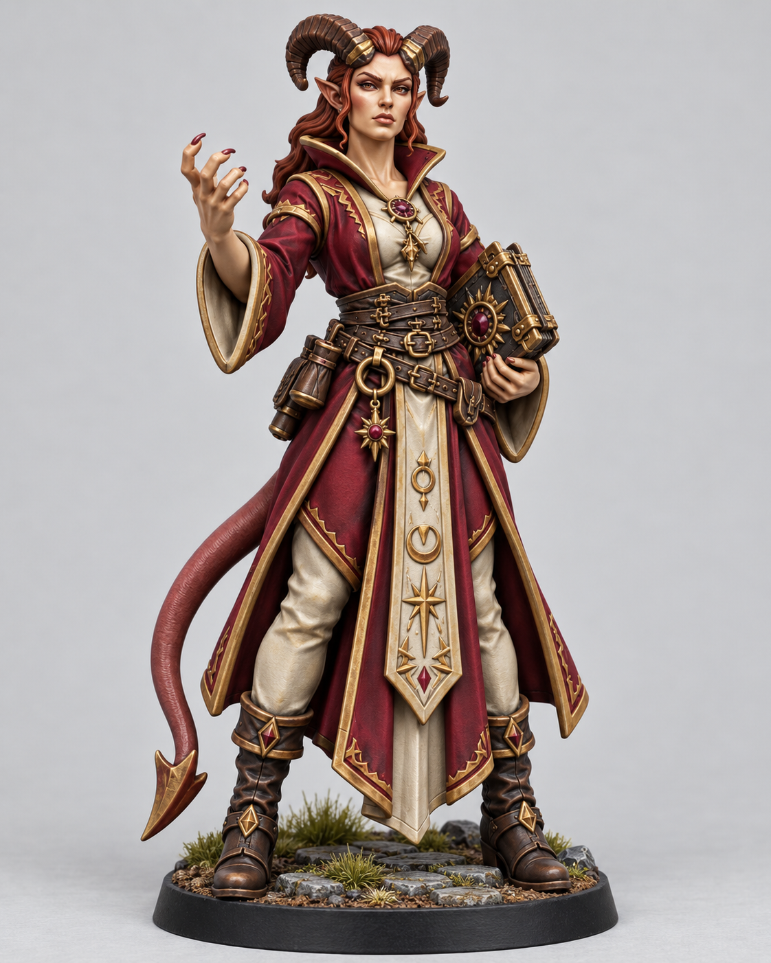 Akta, Female Tiefling Warlock