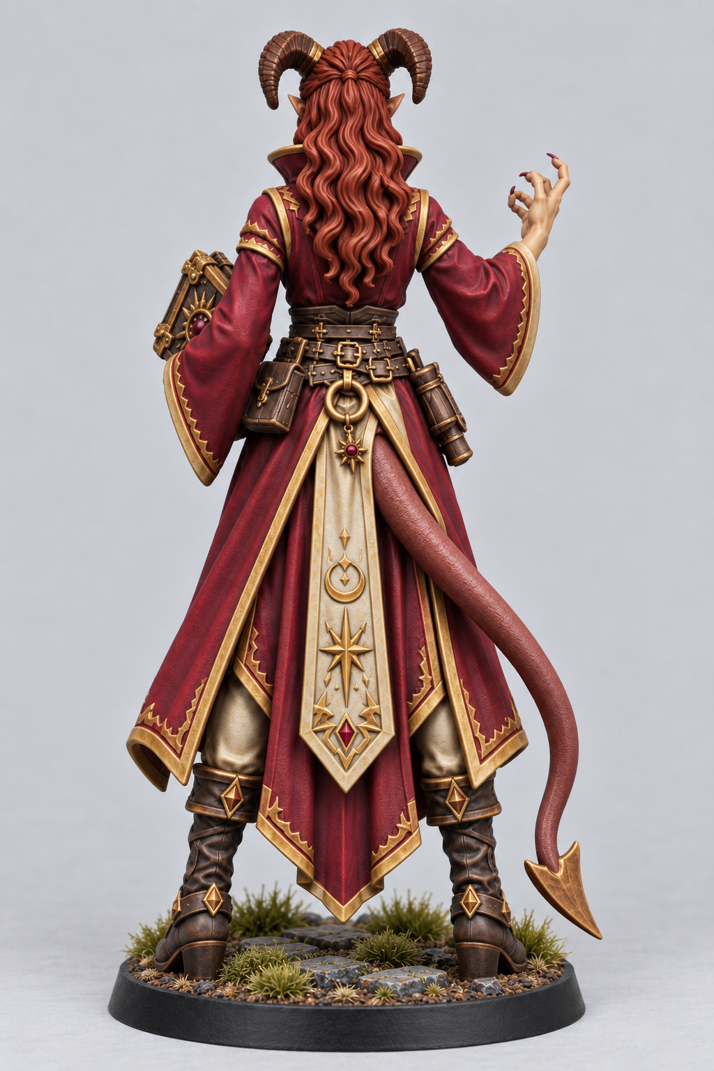 Akta, Female Tiefling Warlock