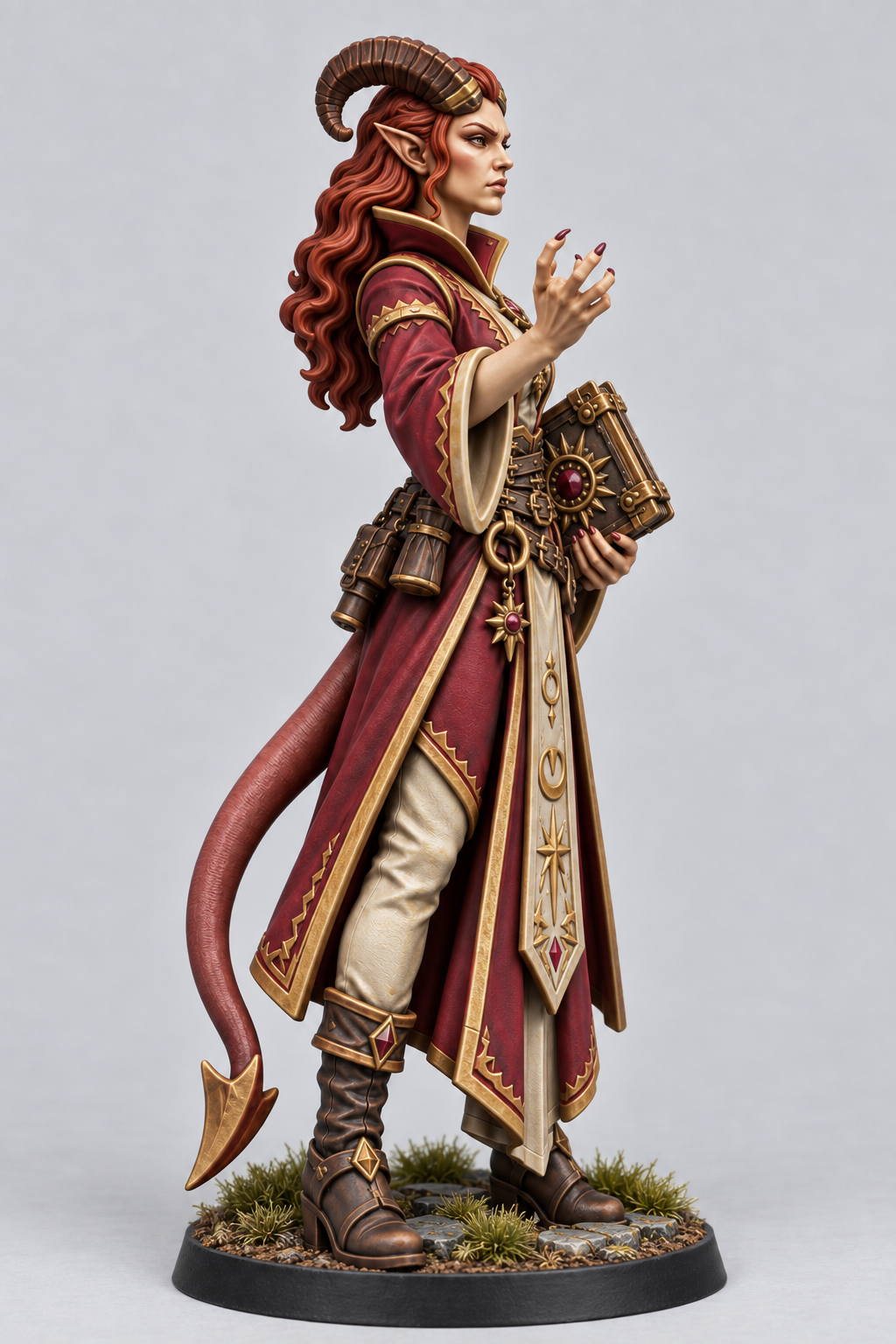 Akta, Female Tiefling Warlock