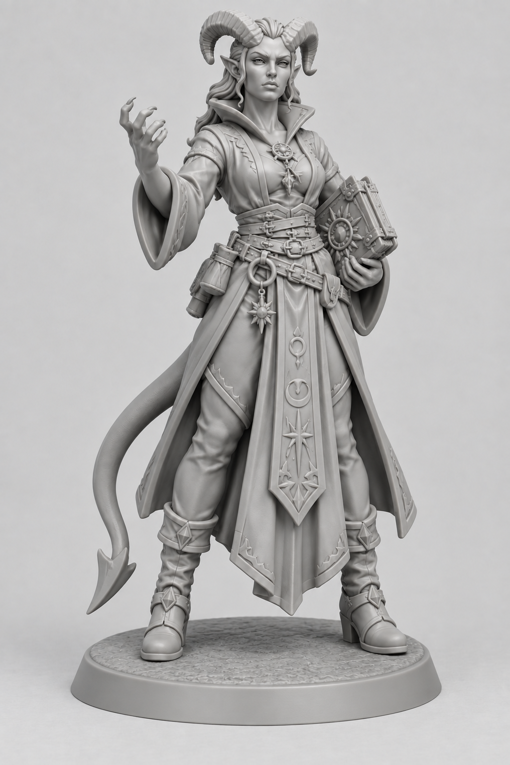 Akta, Female Tiefling Warlock