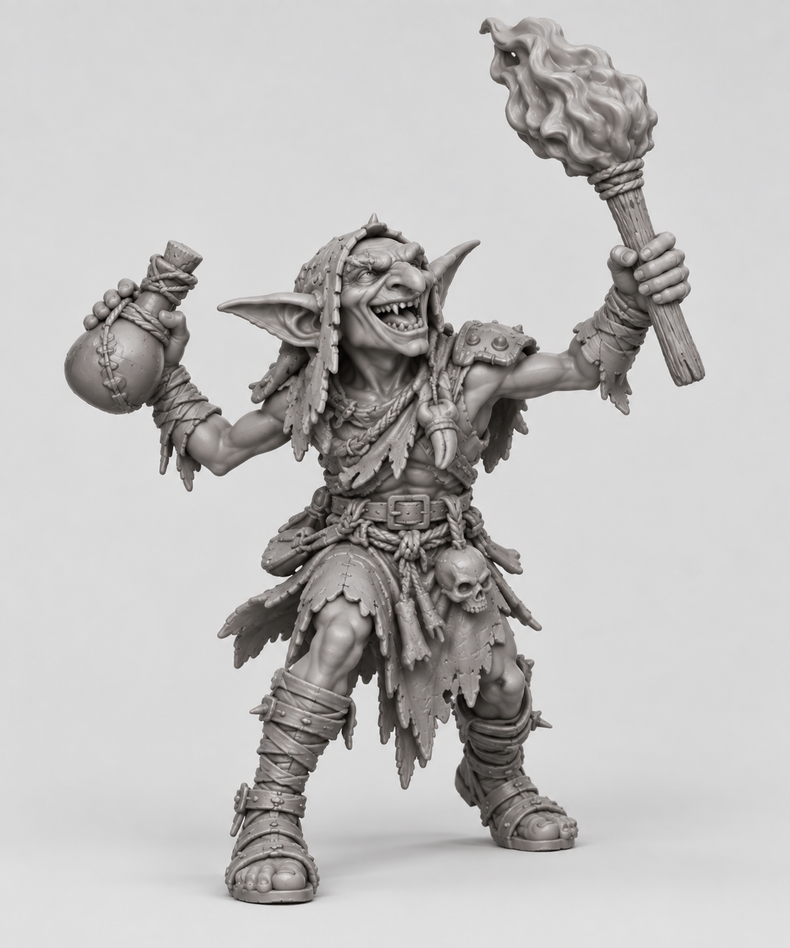 Original approved gray Goblin Firestarter sculpt reference.