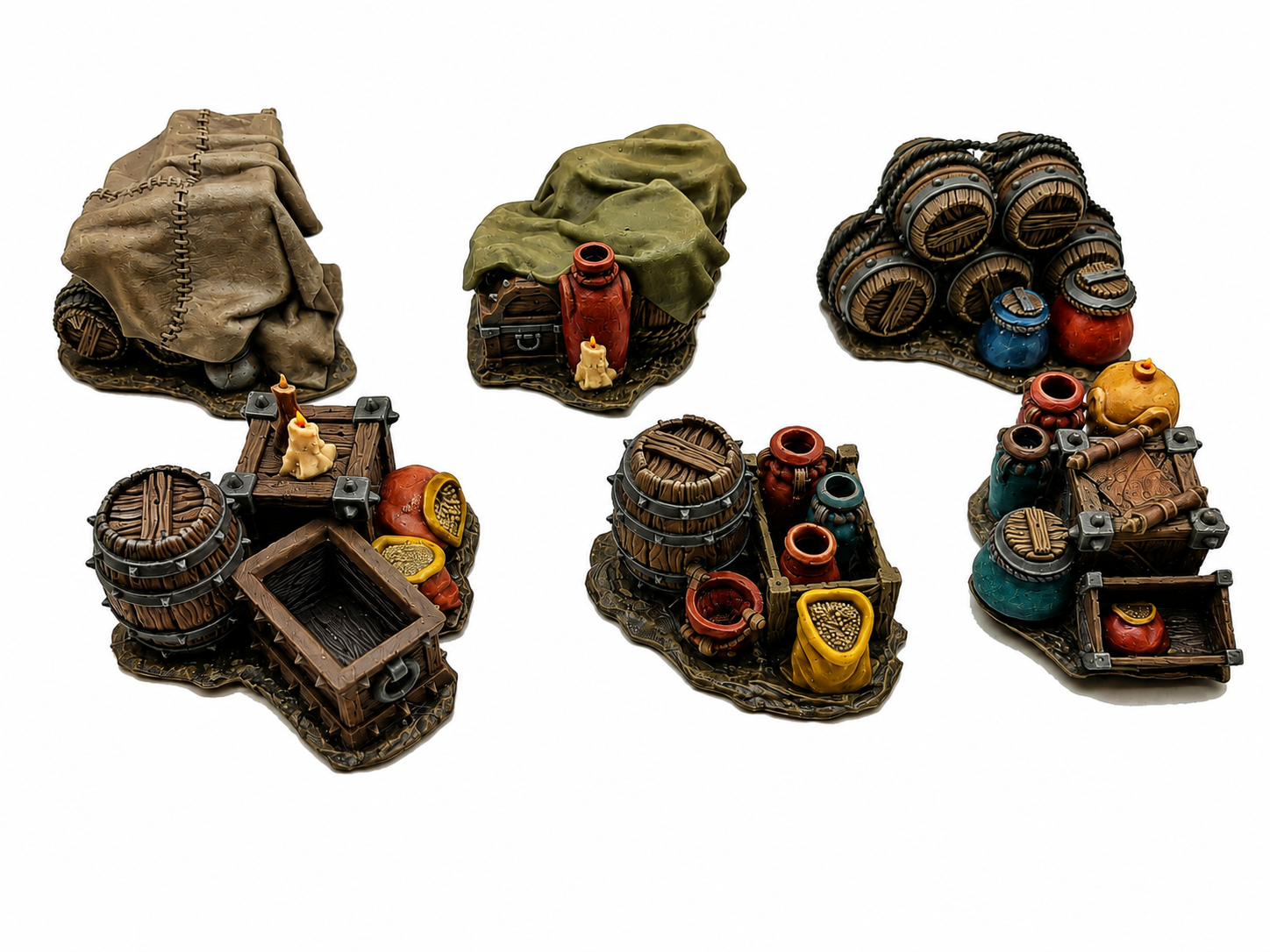 6pc Fantasy Supply & Cargo Scatter Terrain Set