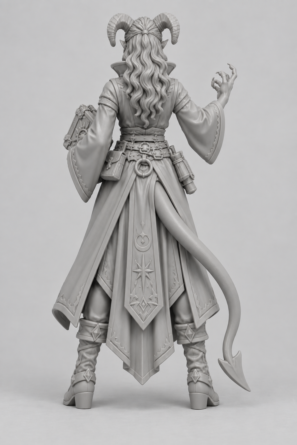Akta, Female Tiefling Warlock
