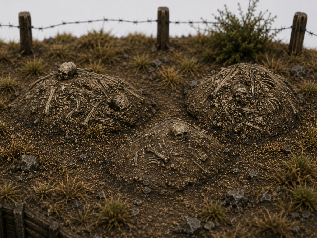Bone pile terrain, individual pieces