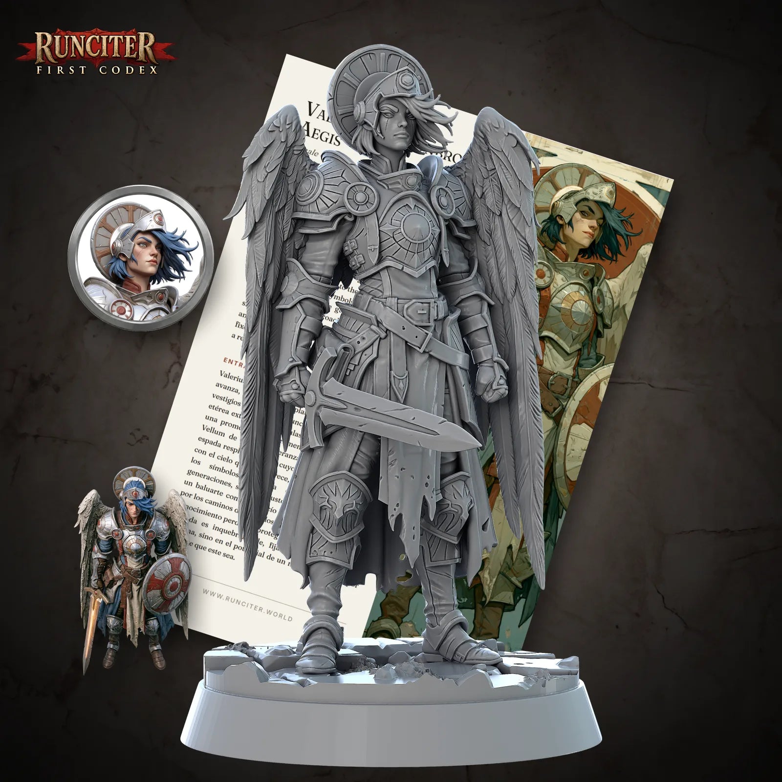 Valerius, the Unbroken Aegis · Female Aasimar Paladin