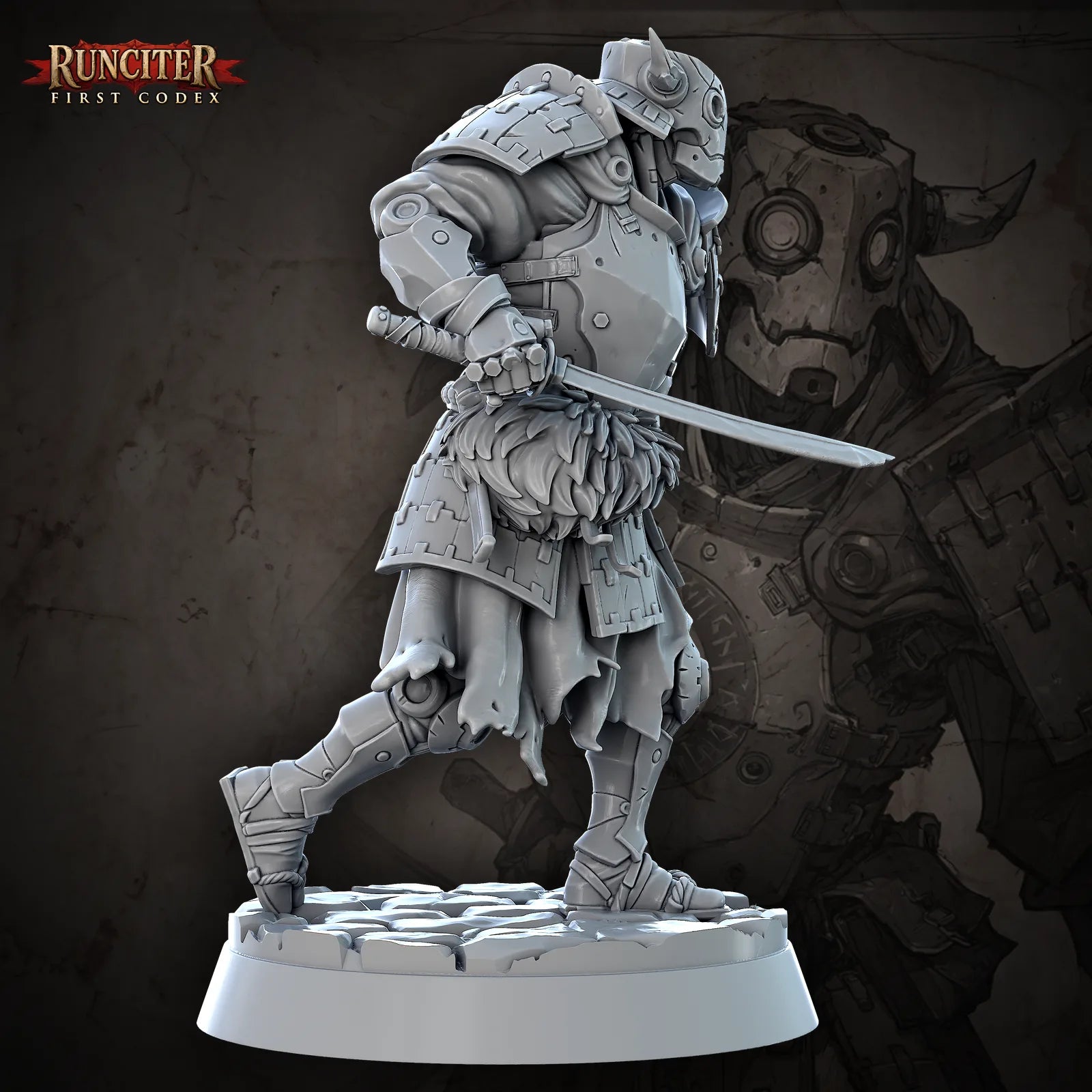 Kogane, the Unsleeping Blade · Male Warforged Fighter