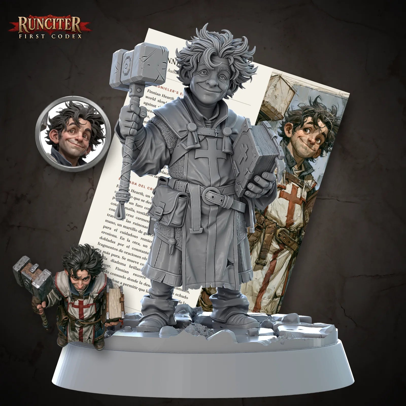 Finnian Hearth · Male Halfling Cleric