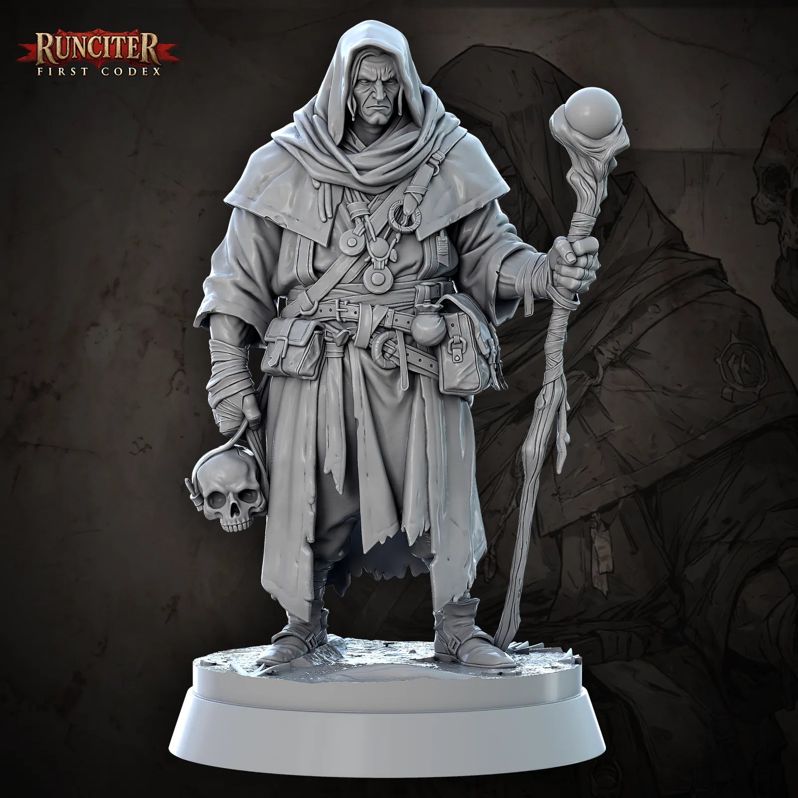 Umbrage, The Skullbearer · Male Drow Warlock