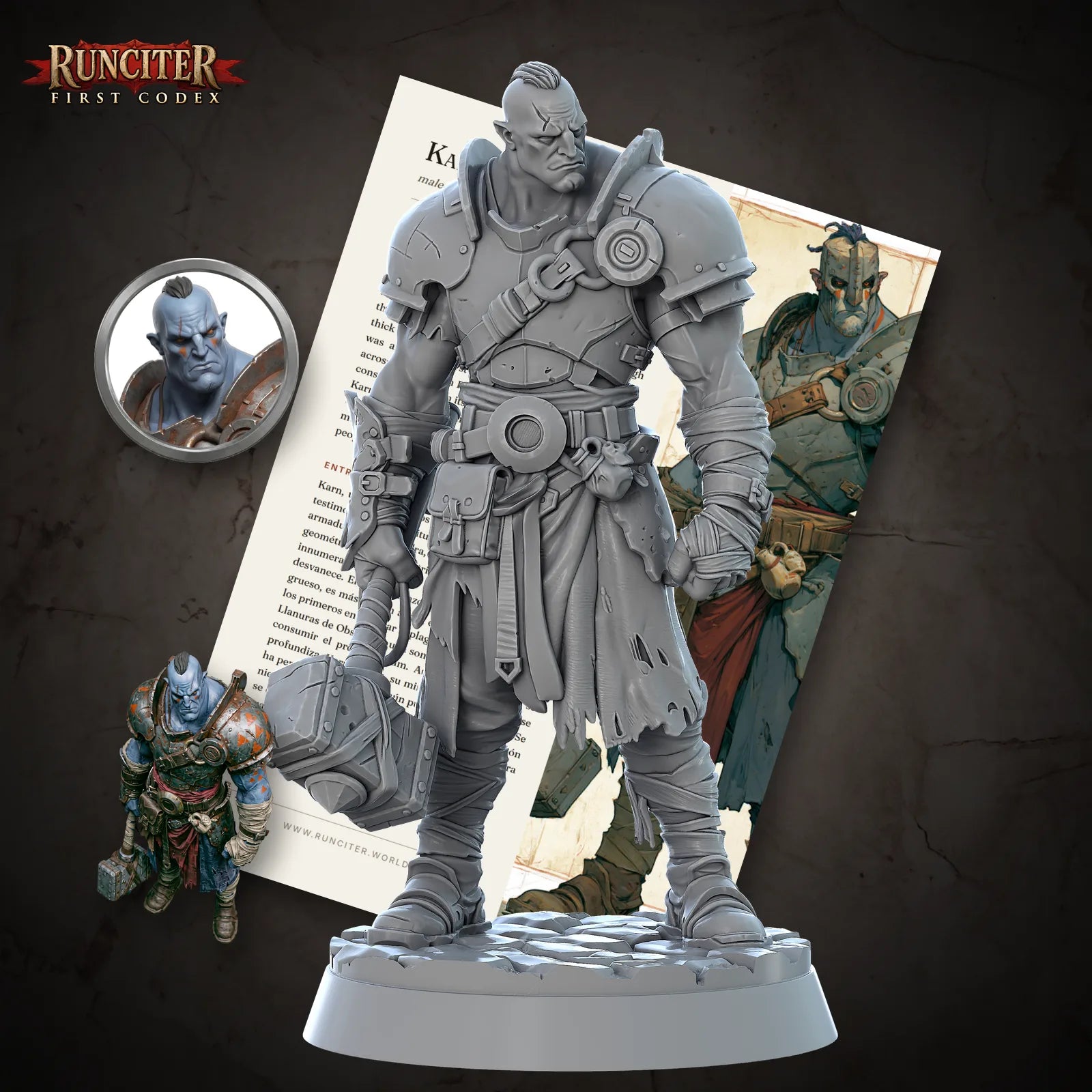 Karn, the Stalwart · Male Goliath Fighter