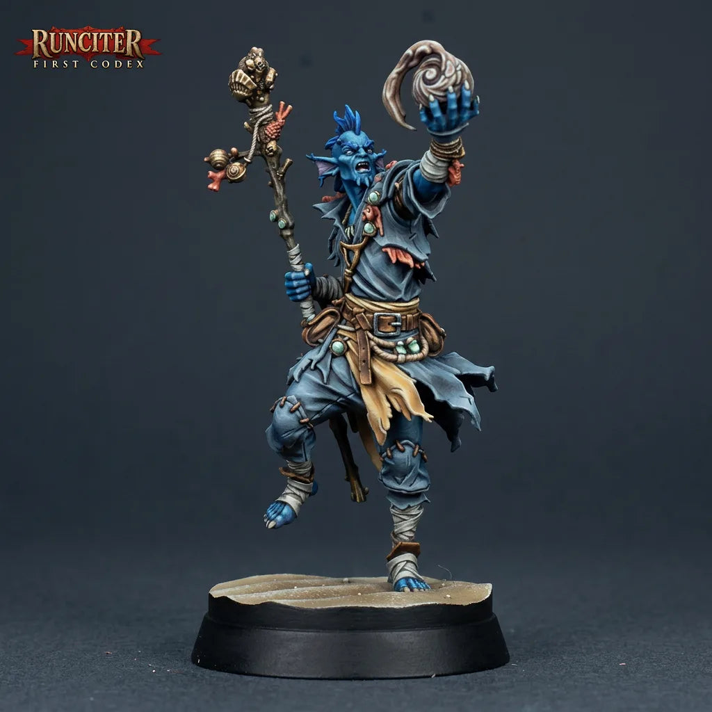 Coralis Tidebinder · Male Genasi Druid