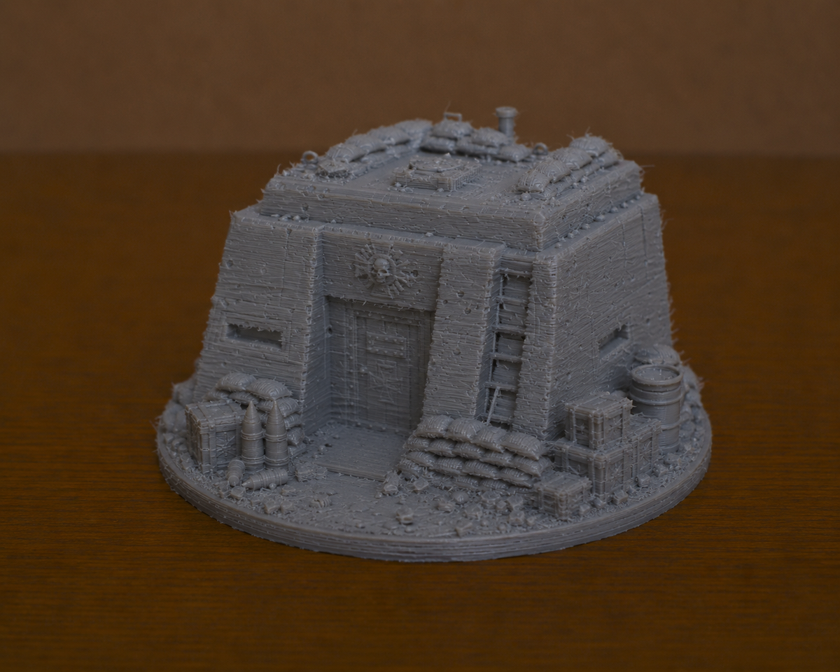 Stone bunker terrain, alternate view