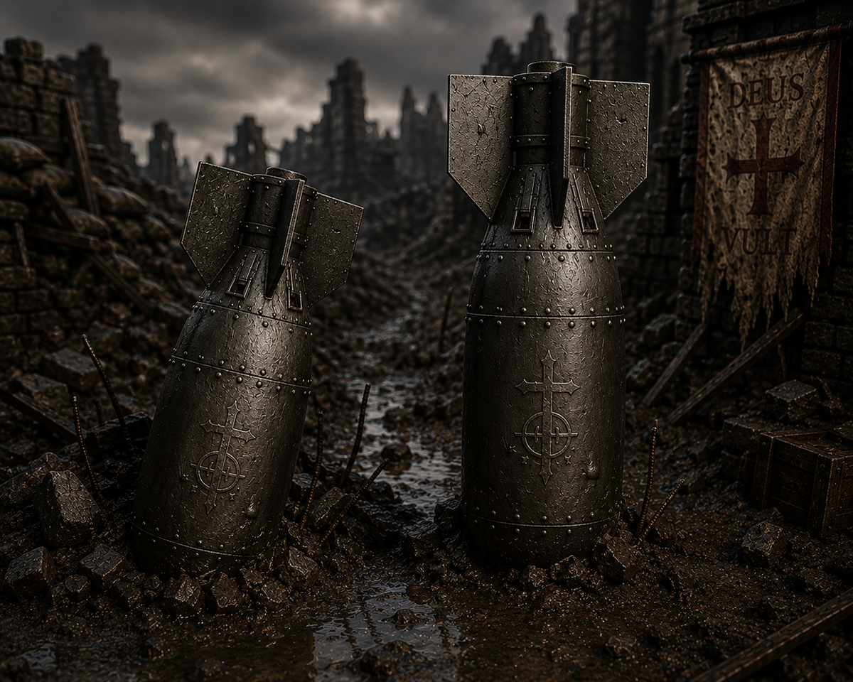 Bomb and ordnance pack, alternate view