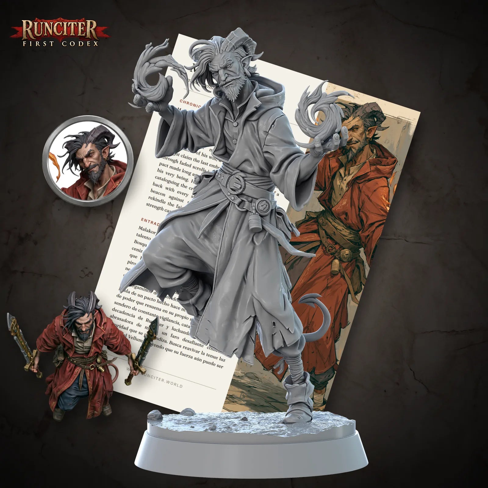Malakor Ashborn · Male Tiefling Sorcerer