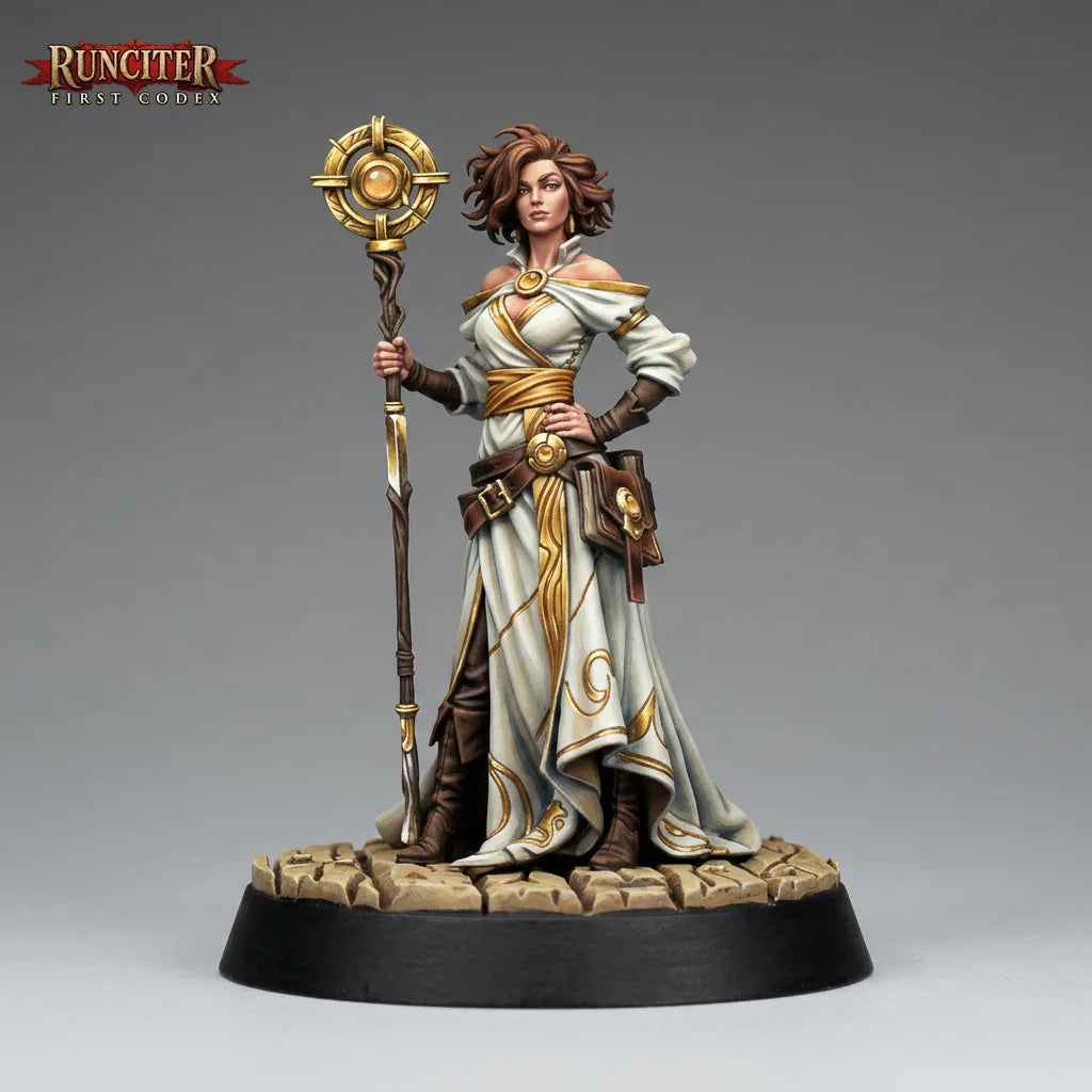 Soleia Whisperlight · Female Aasimar Wizard