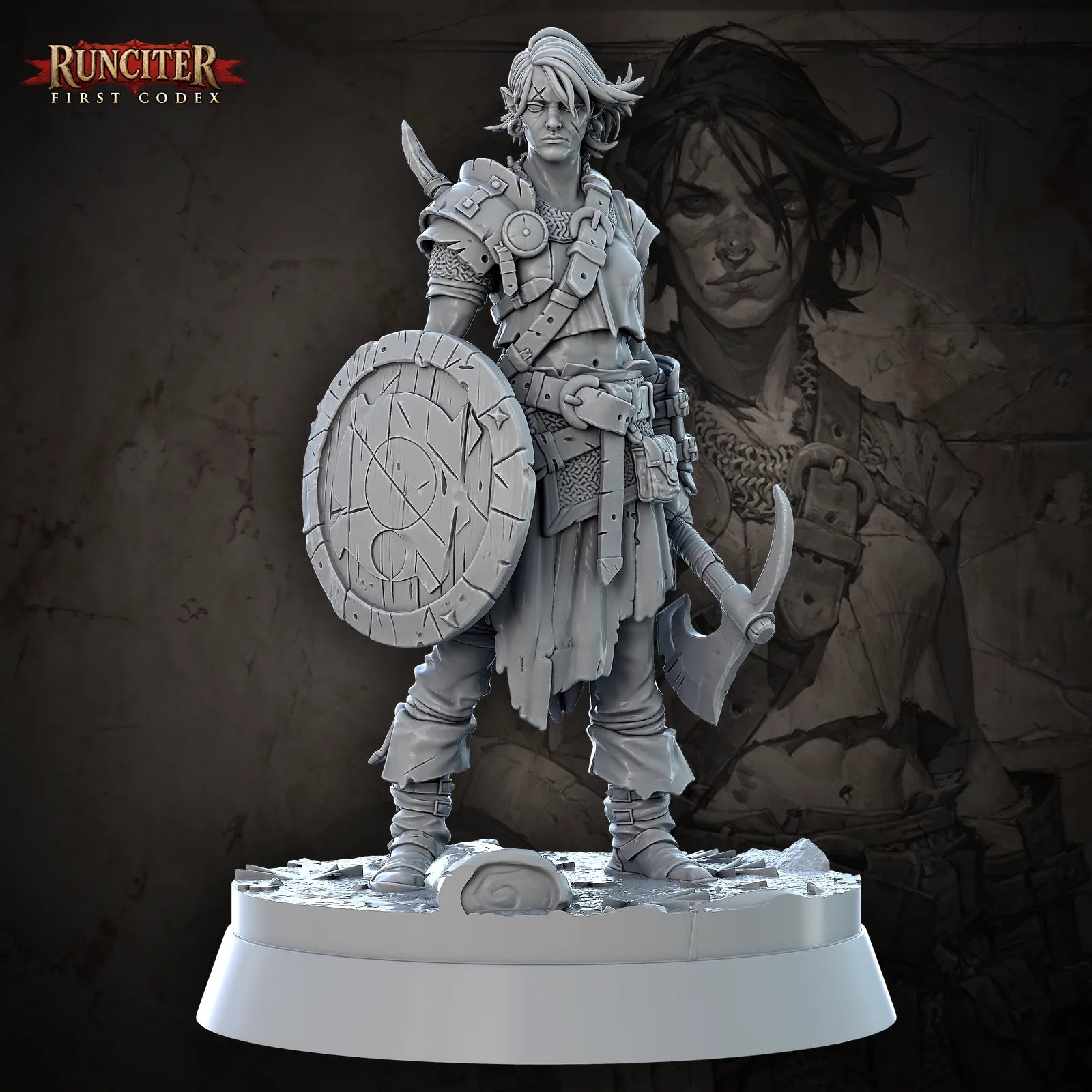 Onyx Chain · Female Half Orc Fighter