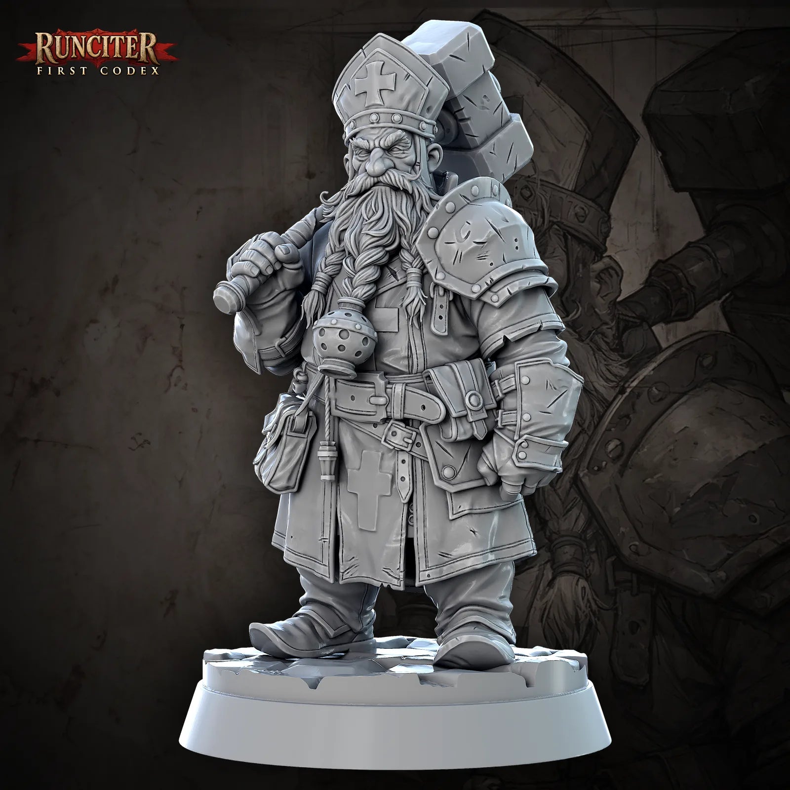 Durin Stonehand · Male Dwarf Cleric