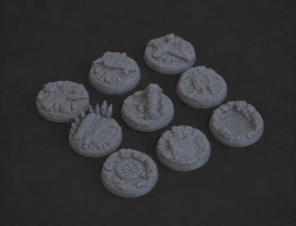 Scenic 32mm grimdark bases, alternate view