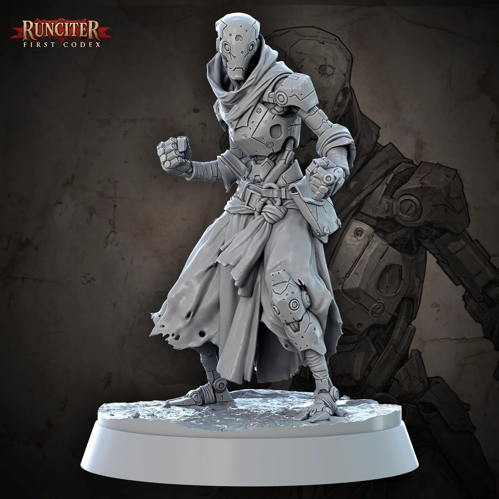 Aura, the Bronze Whisper · Female Warforged Monk