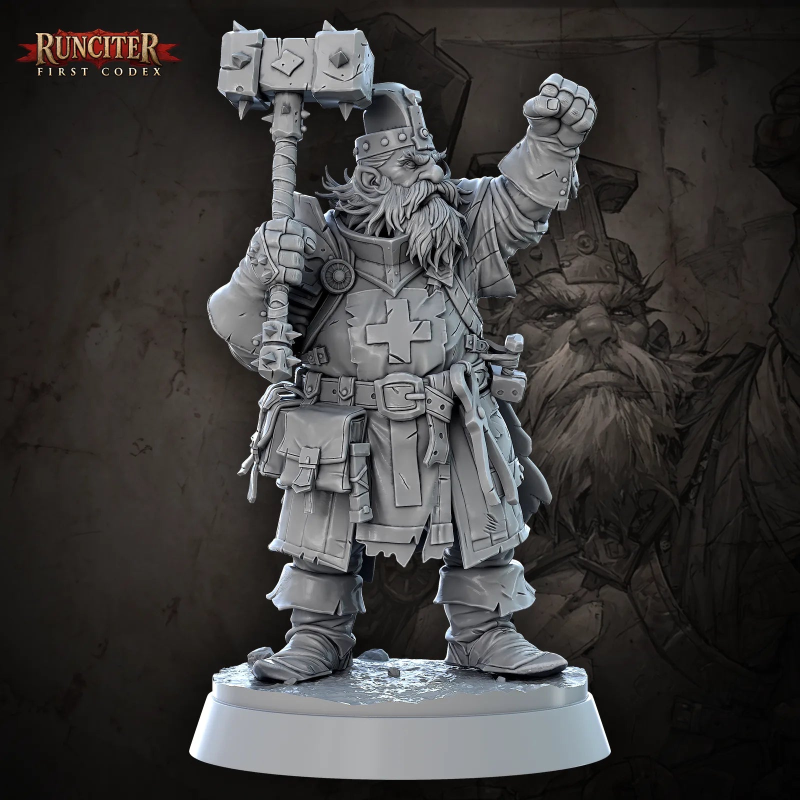 Runelock Stonefist · Male Dwarf Cleric