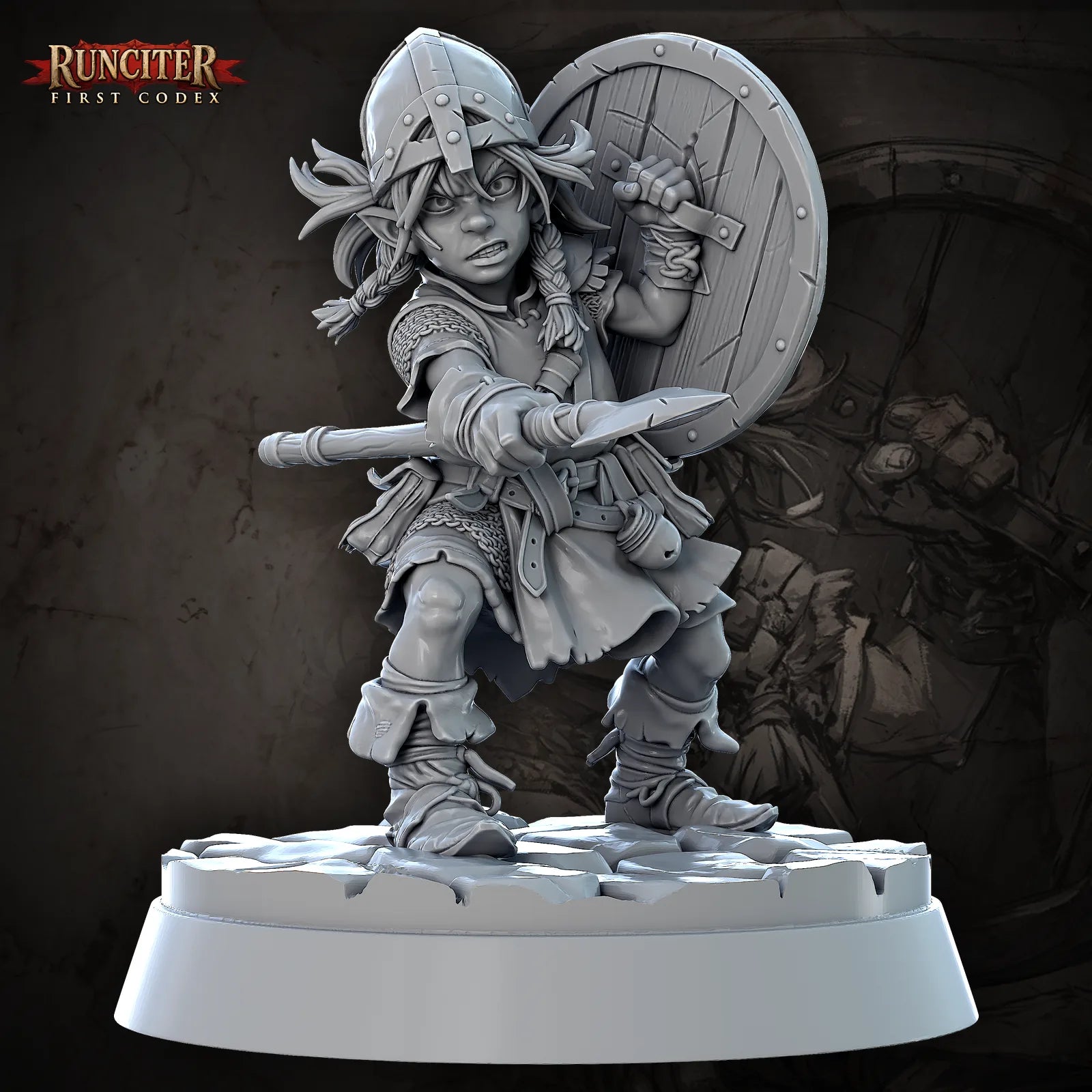 Bramble Buckhearth · Female Halfling Fighter