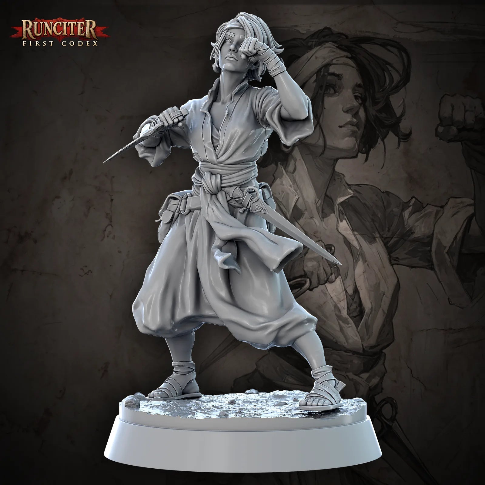 Nym, the Still Blade · Female Elf Monk