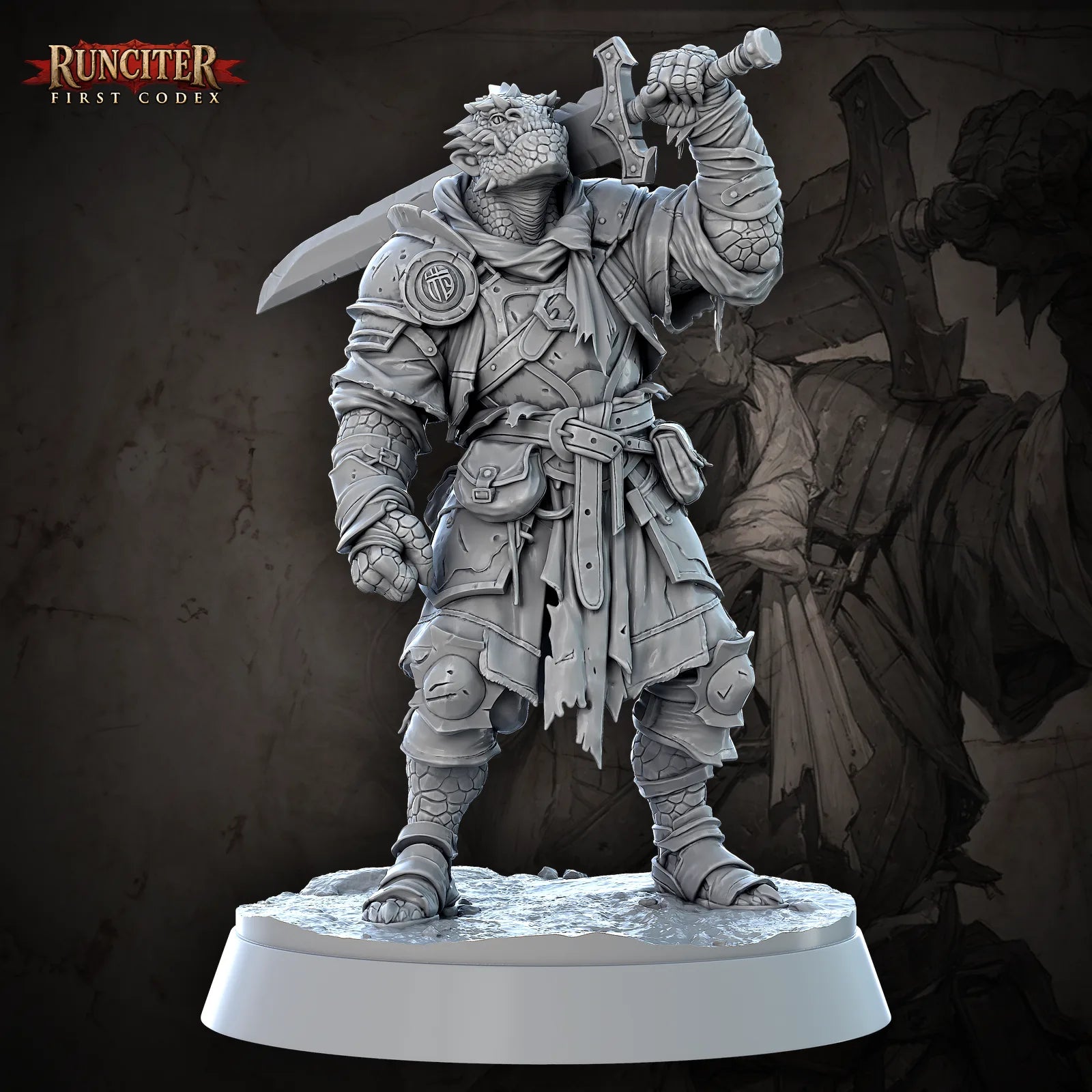 Krythos, the Steadfast Scale · Male Dragonborn Fighter