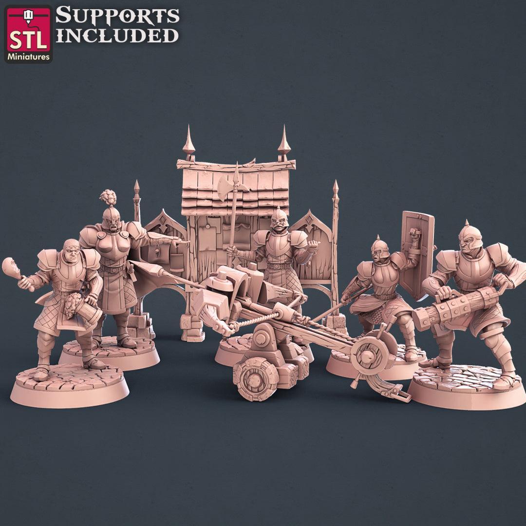 City Guards Set 3D printed 28mm miniatures