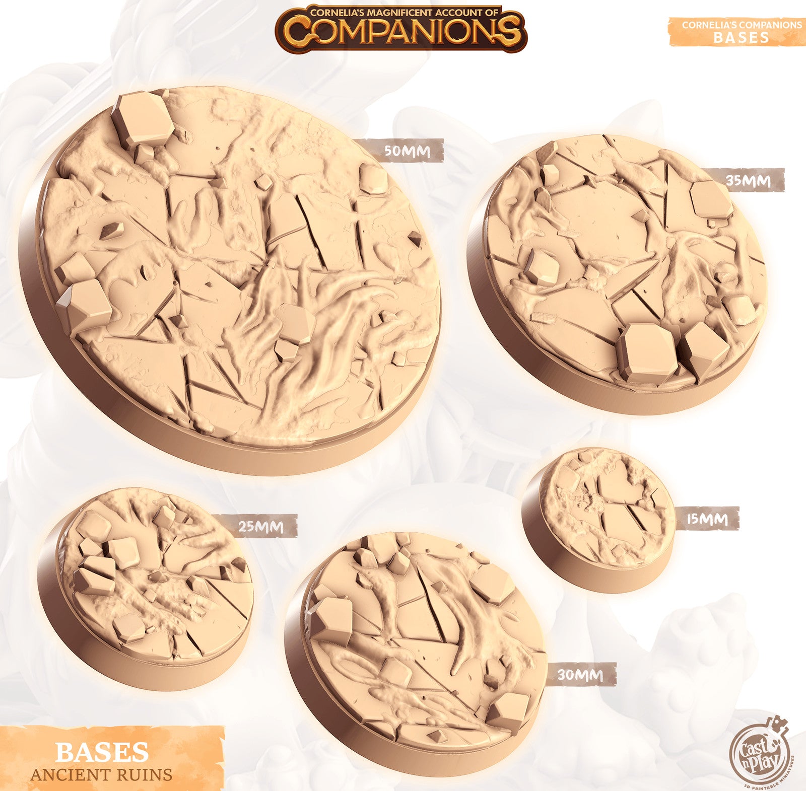 Cast n Play Ancient Ruins Companion's Bases Master Pack