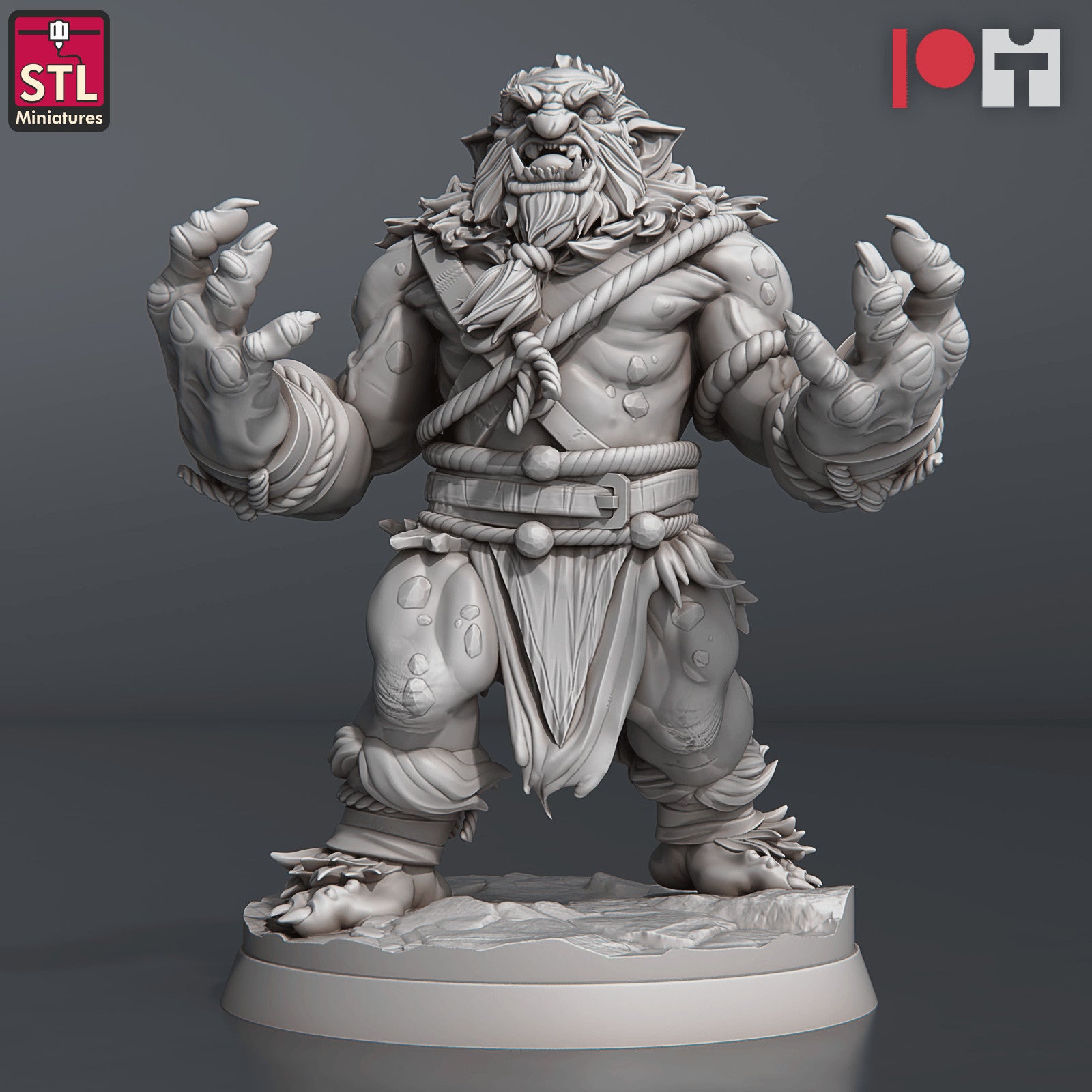 Snow troll miniature B
