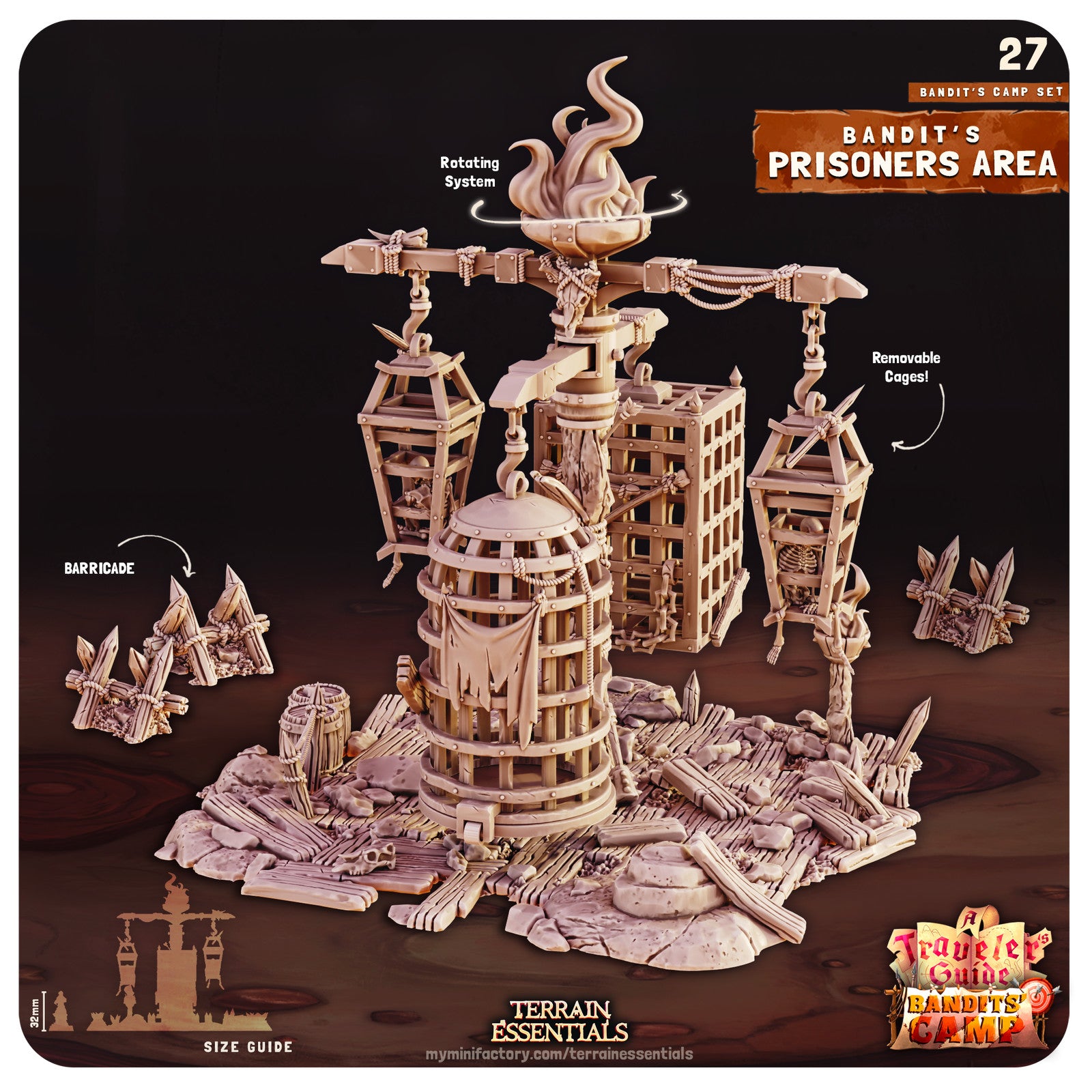 Prisoners Area Bandits Camp Terrain Set