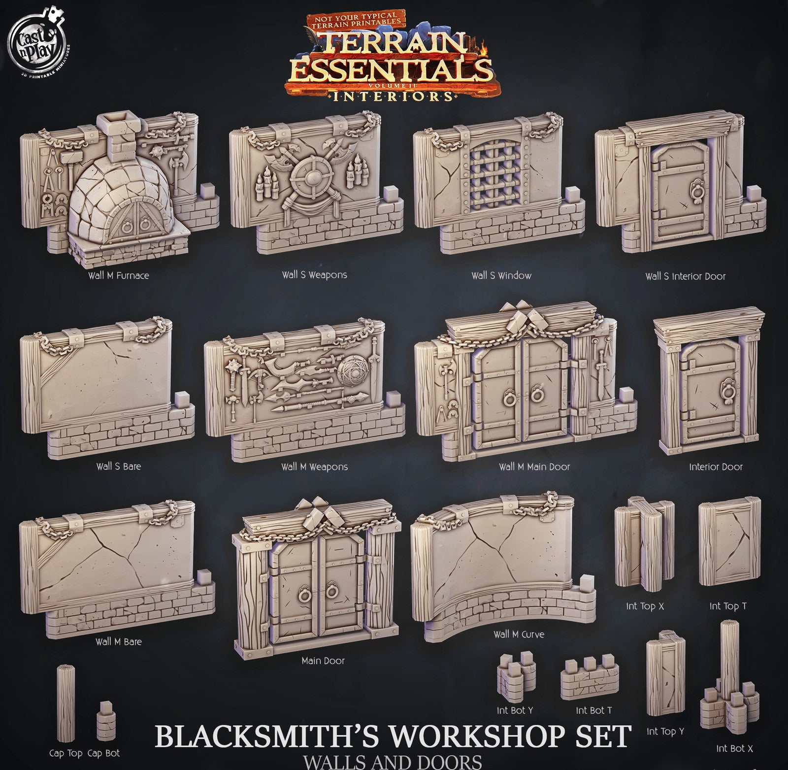 Blacksmith's Workshop Walls and Doors