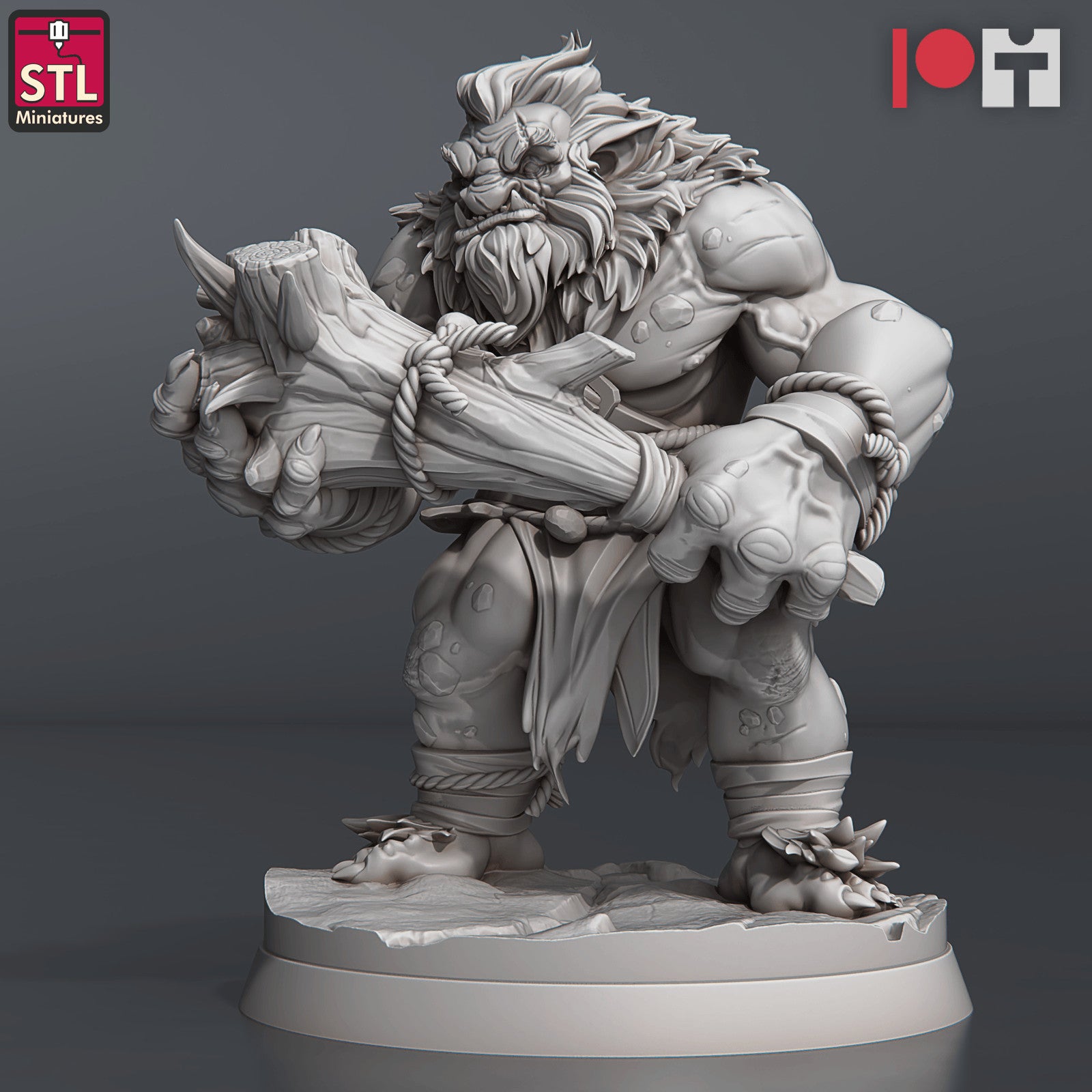Snow troll miniature C