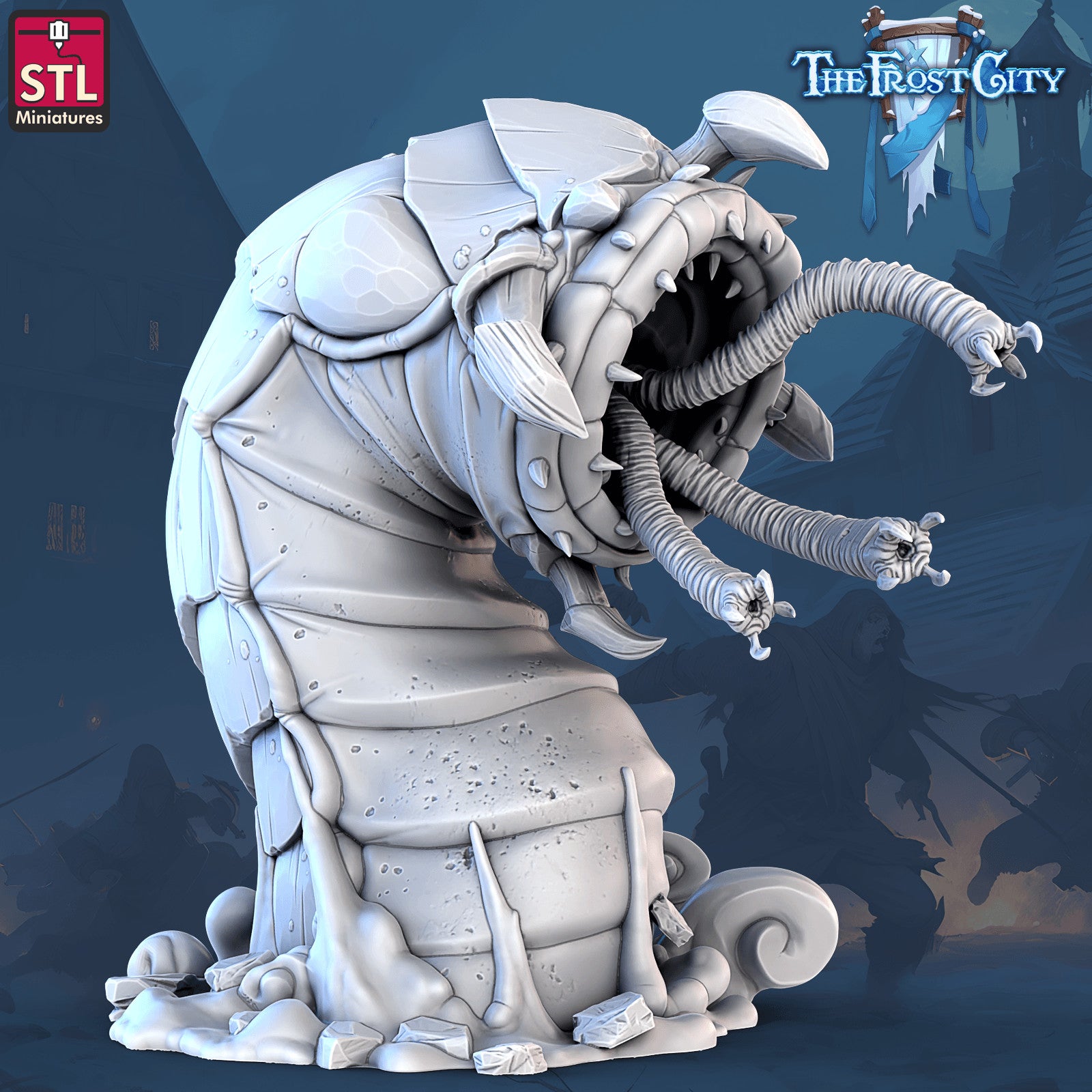 Giant Worm B 28mm miniature