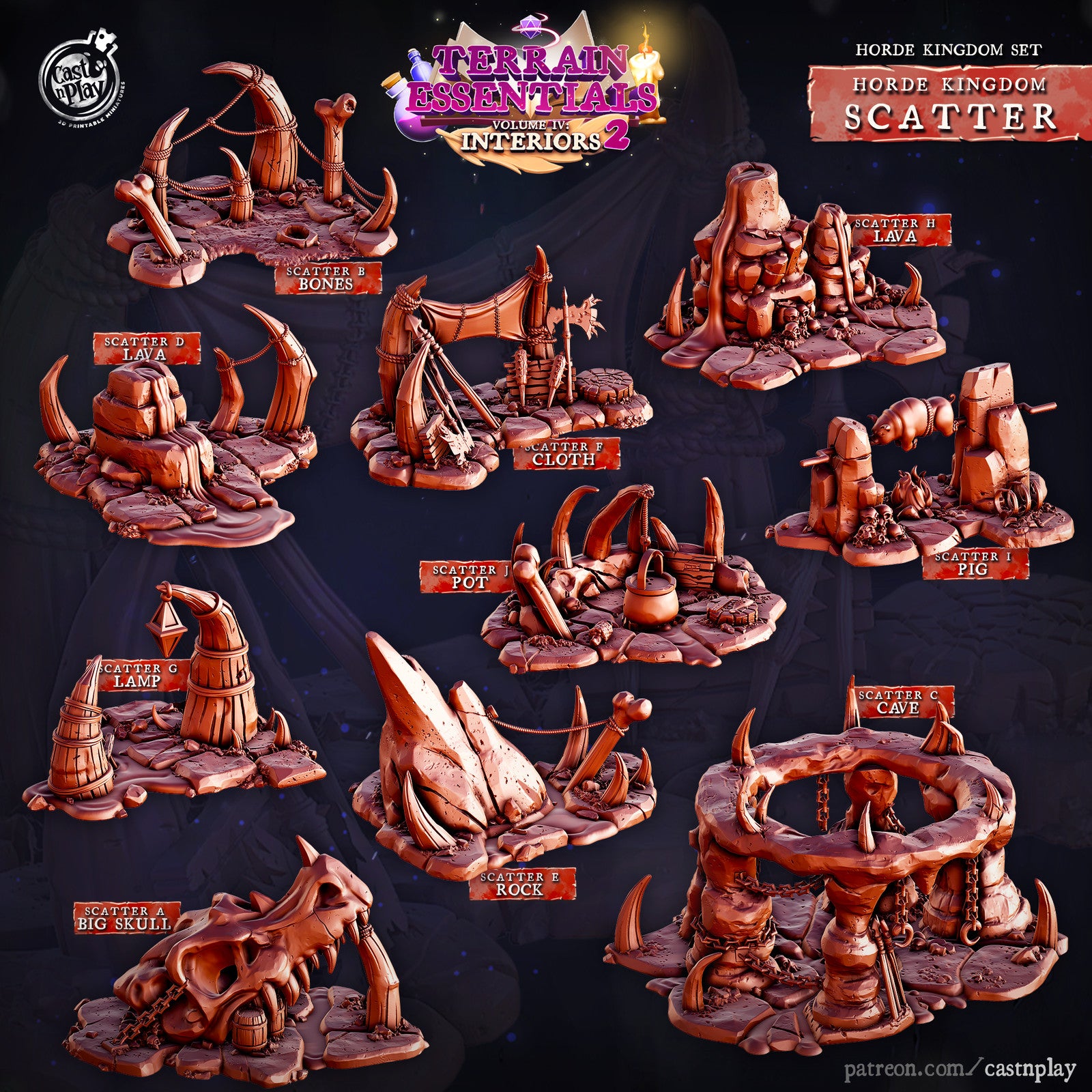 Horde Kingdom Scatter Terrain Set
