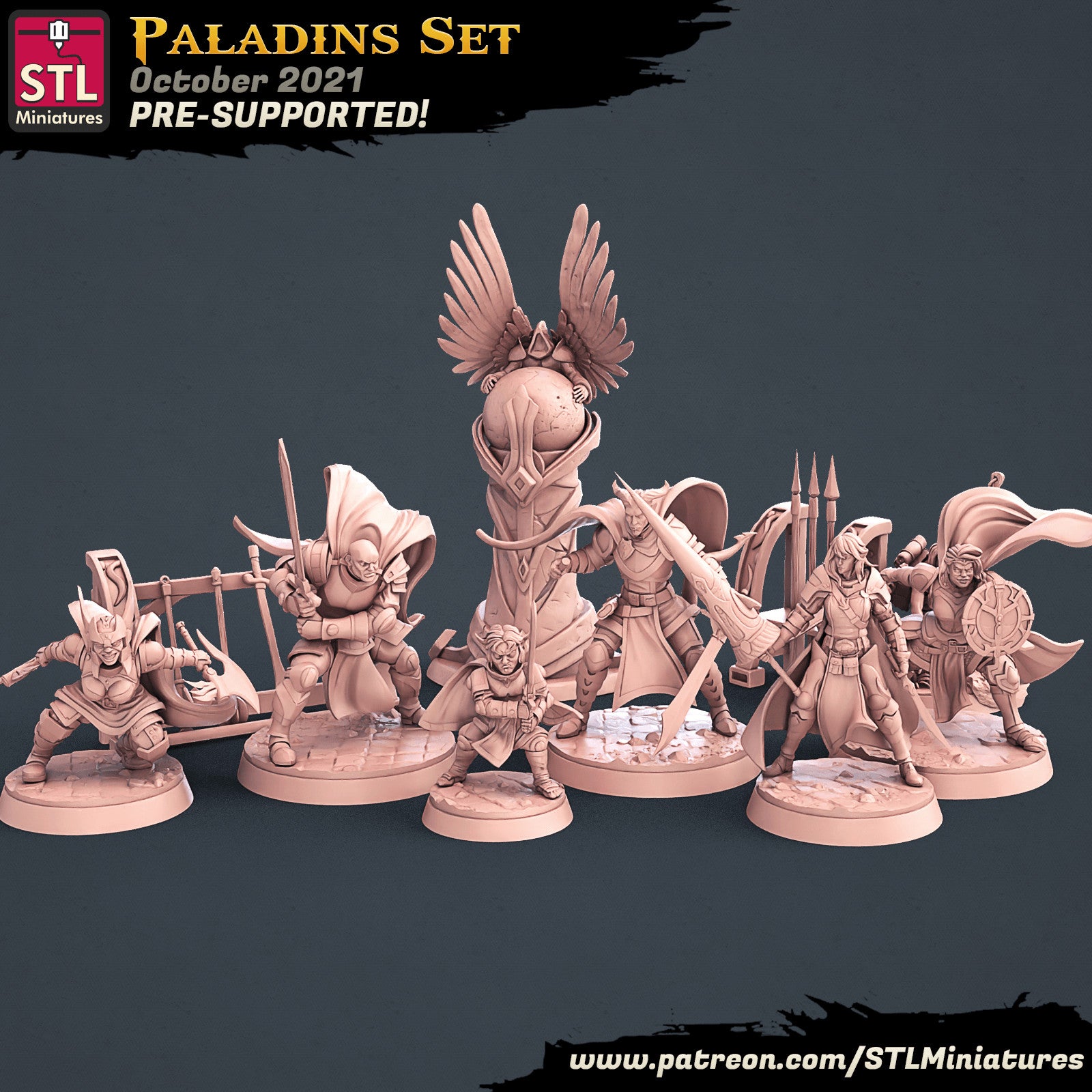 Paladin 28mm resin miniature set