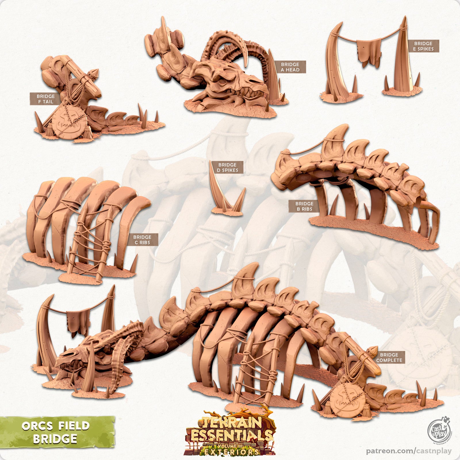 Orcs Field Bridge Terrain Set