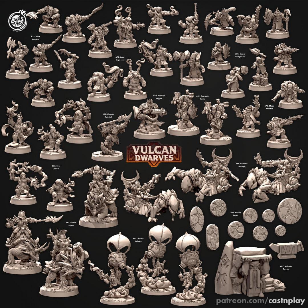 Vulcan Bases – Vulcan Dwarves Set