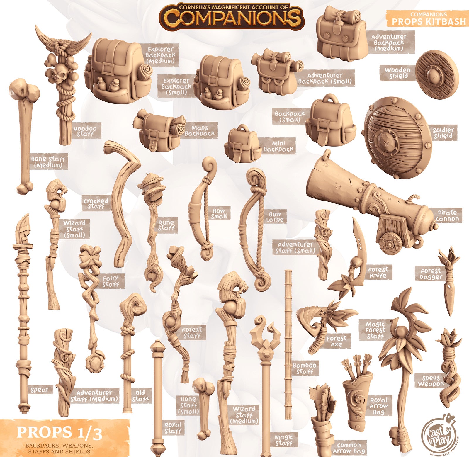Companion's Props Kitbash miniatures