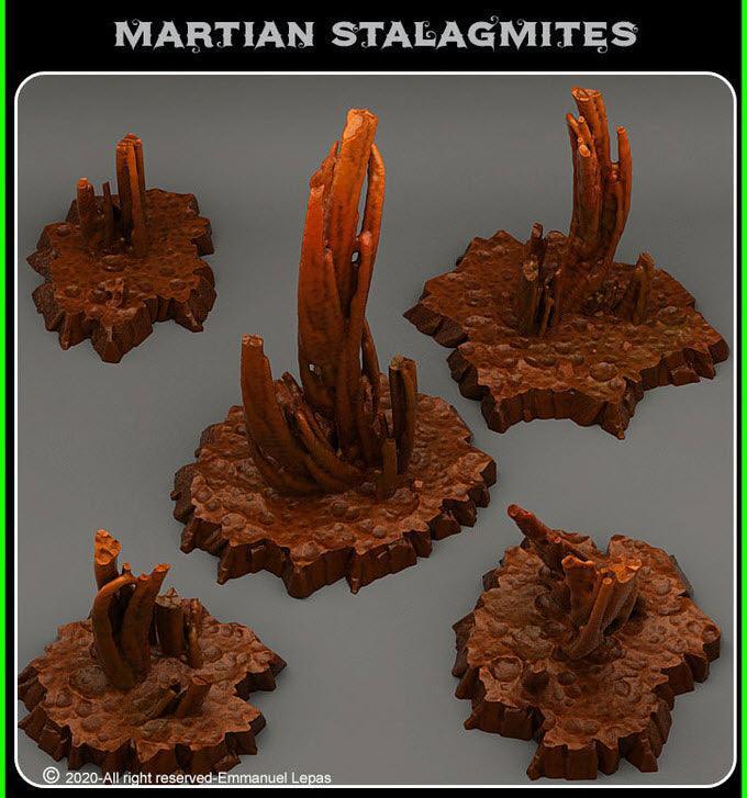 Martian Stalagmites