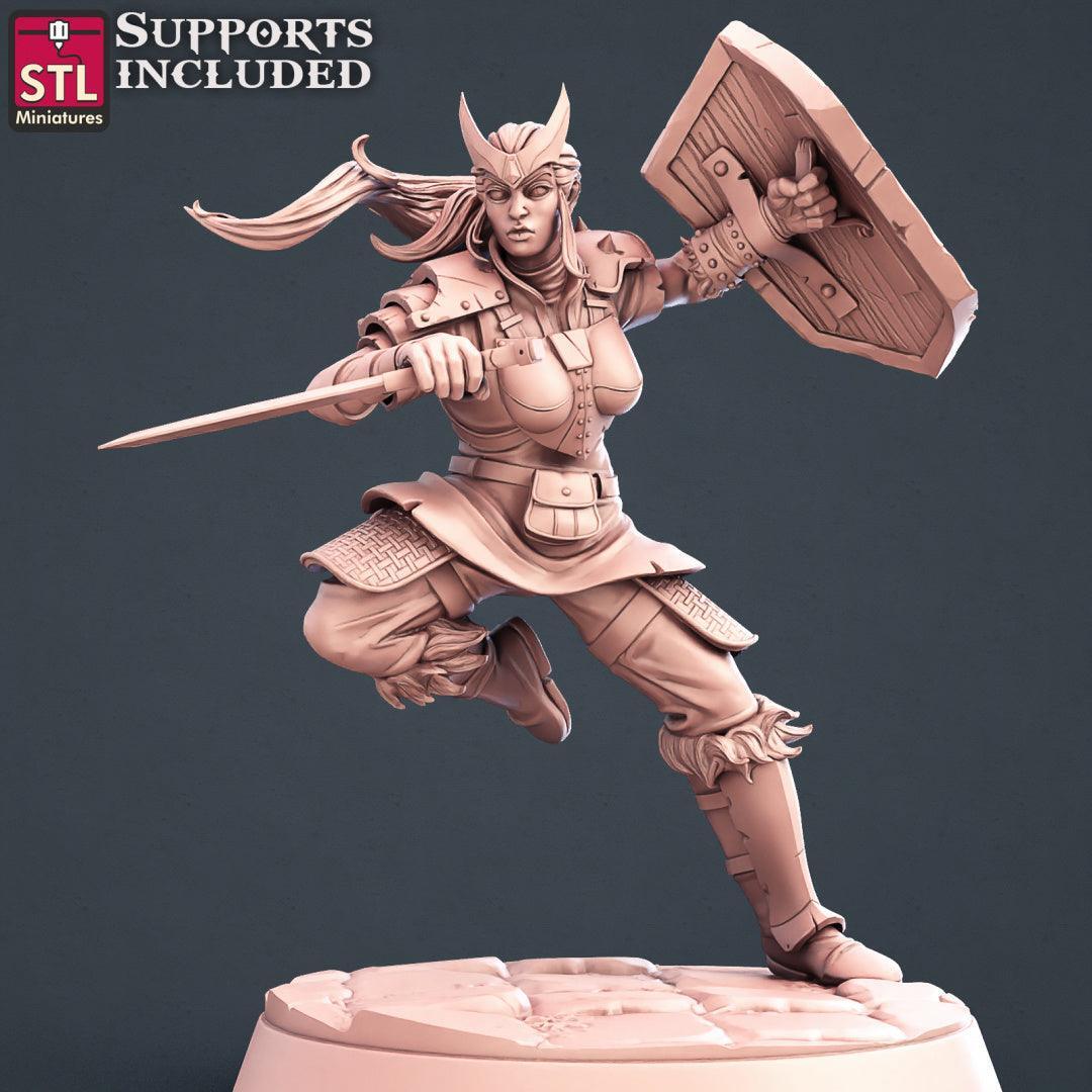 Human warrior miniatures