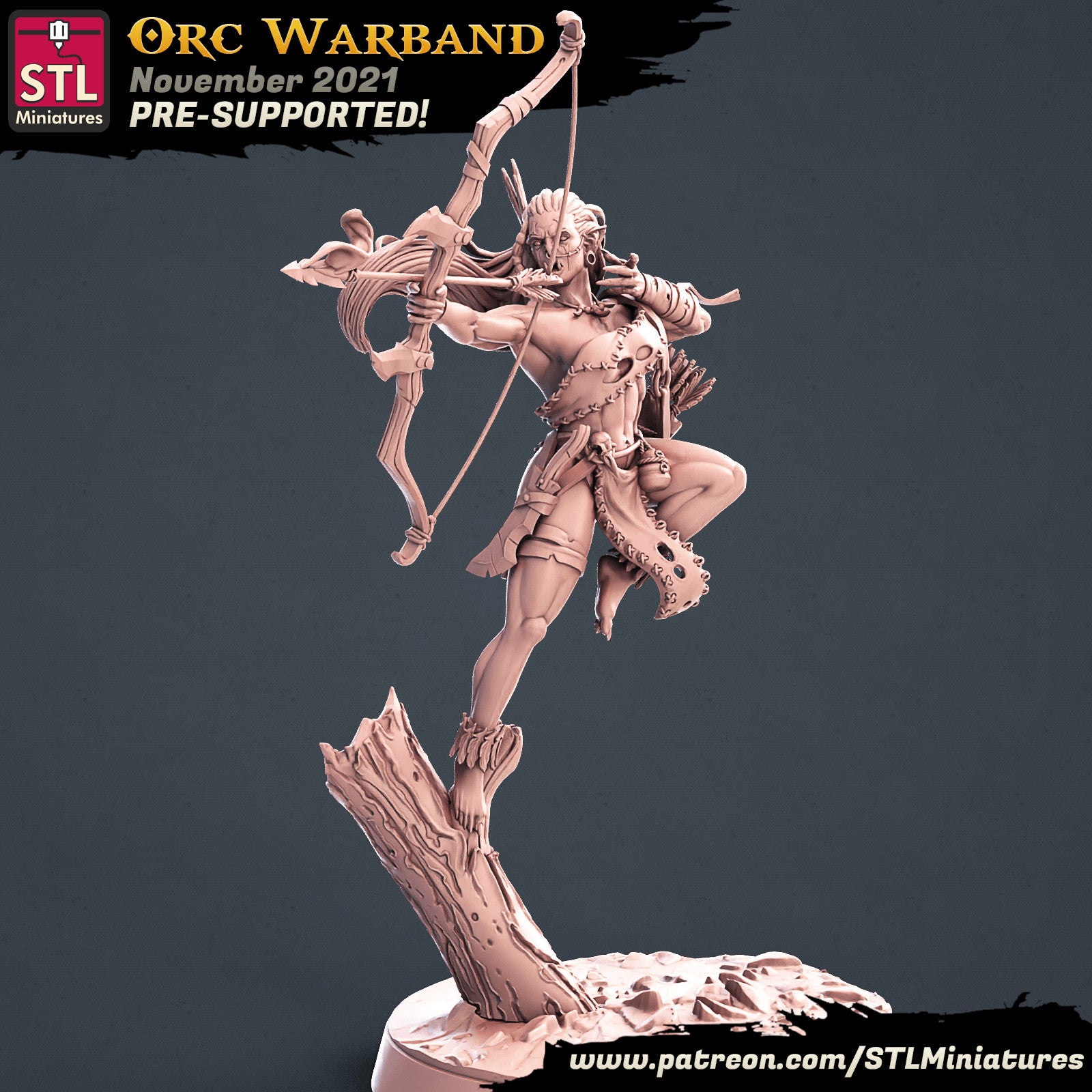 Orc berserker miniature