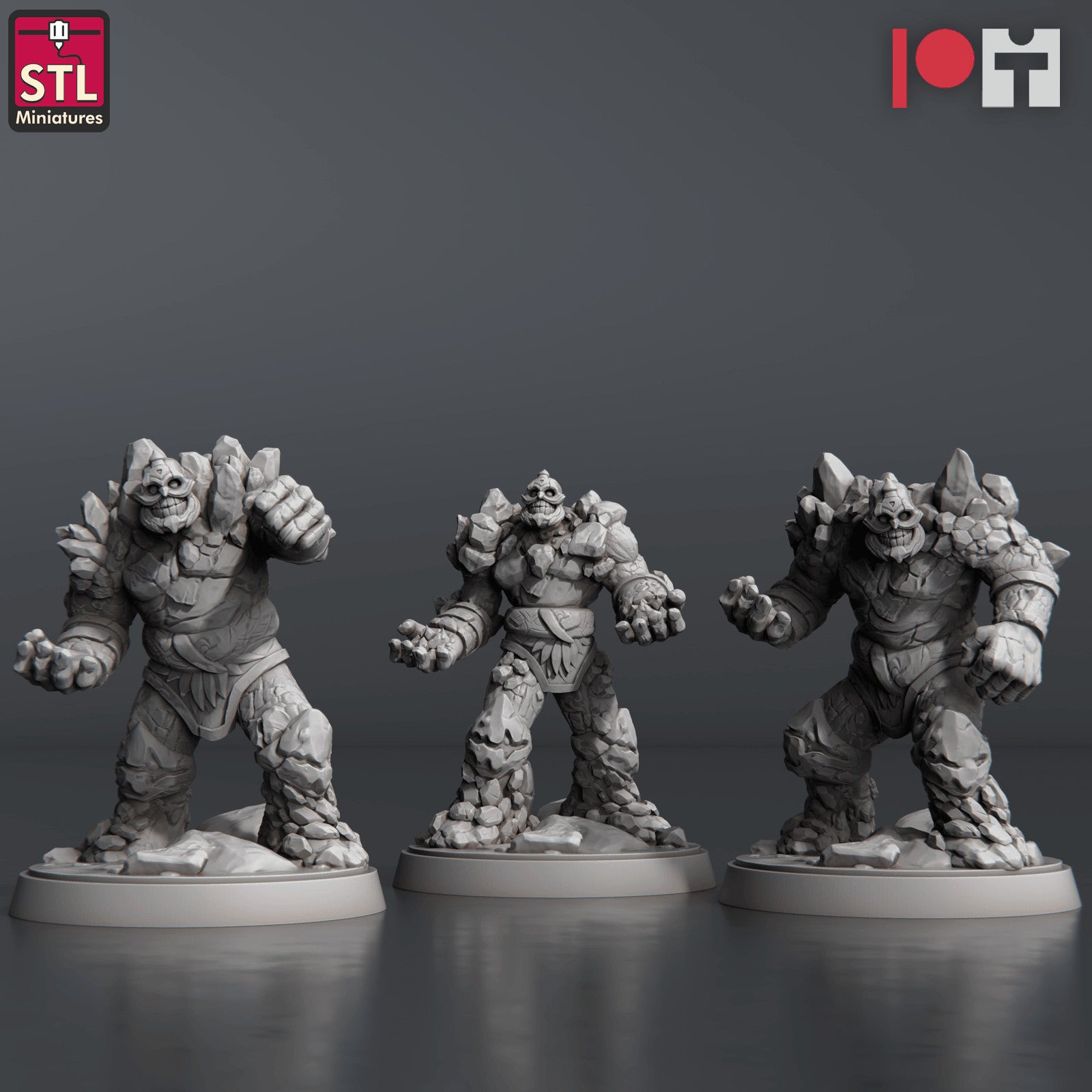 Coal Golems 28mm resin miniature set