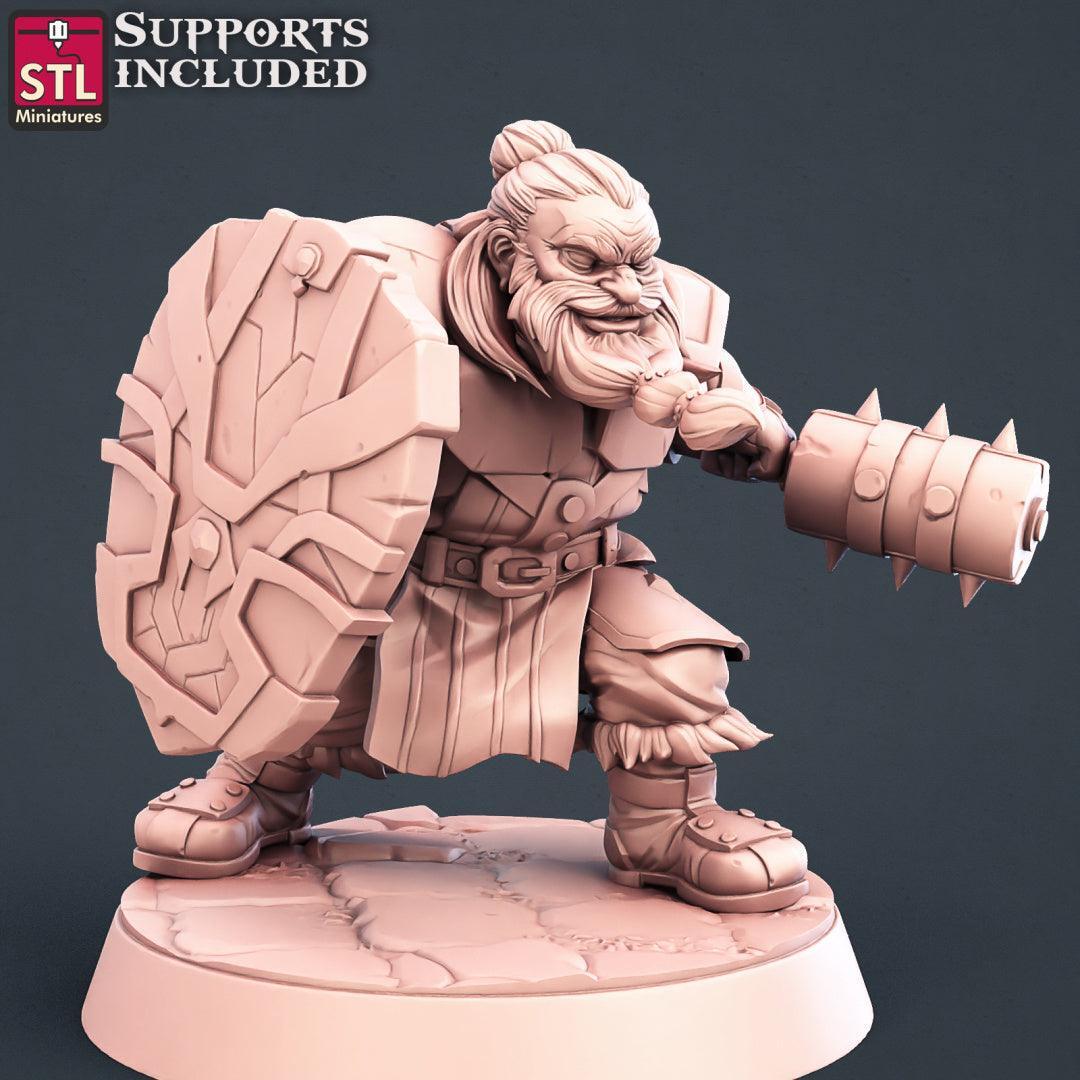 Dwarf warrior miniature