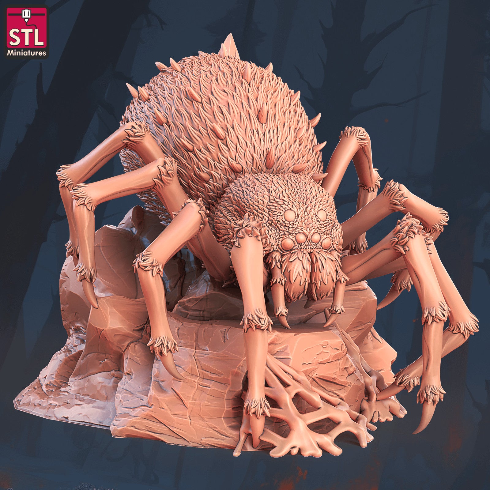 Giant spider miniatures D and E