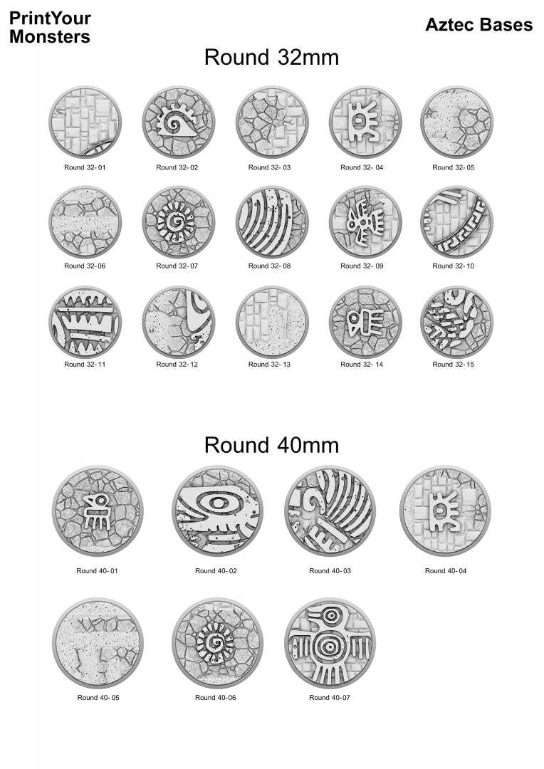 Round Bases Aztec Bases