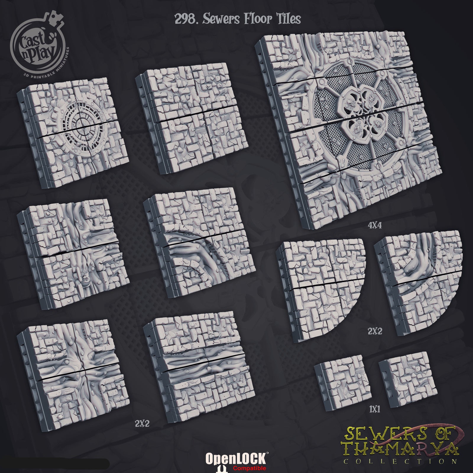 Sewer Floor Tiles Terrain Set