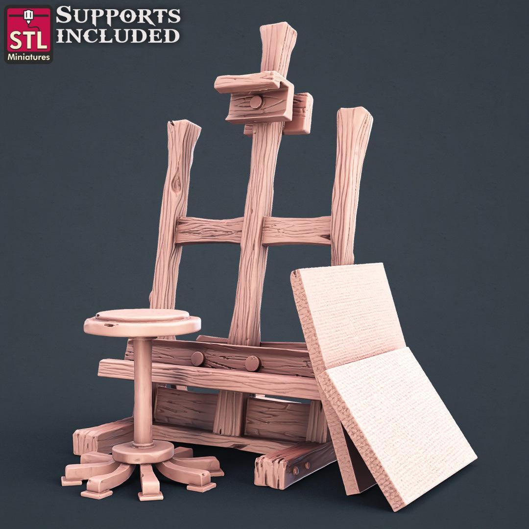 Painter's easel A terrain piece