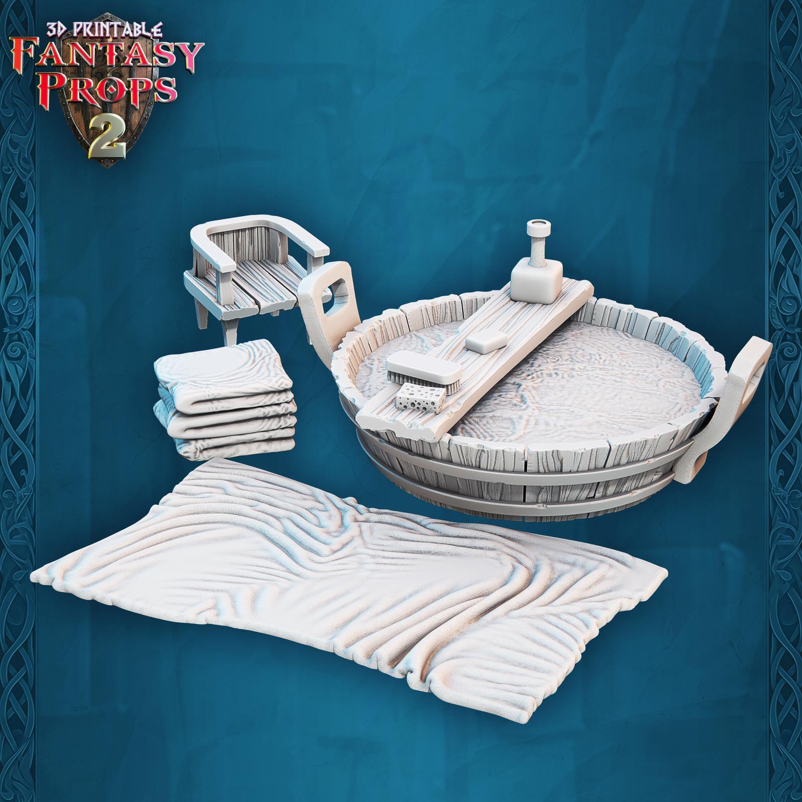 Tavern bedroom and bunk beds 28mm scenery
