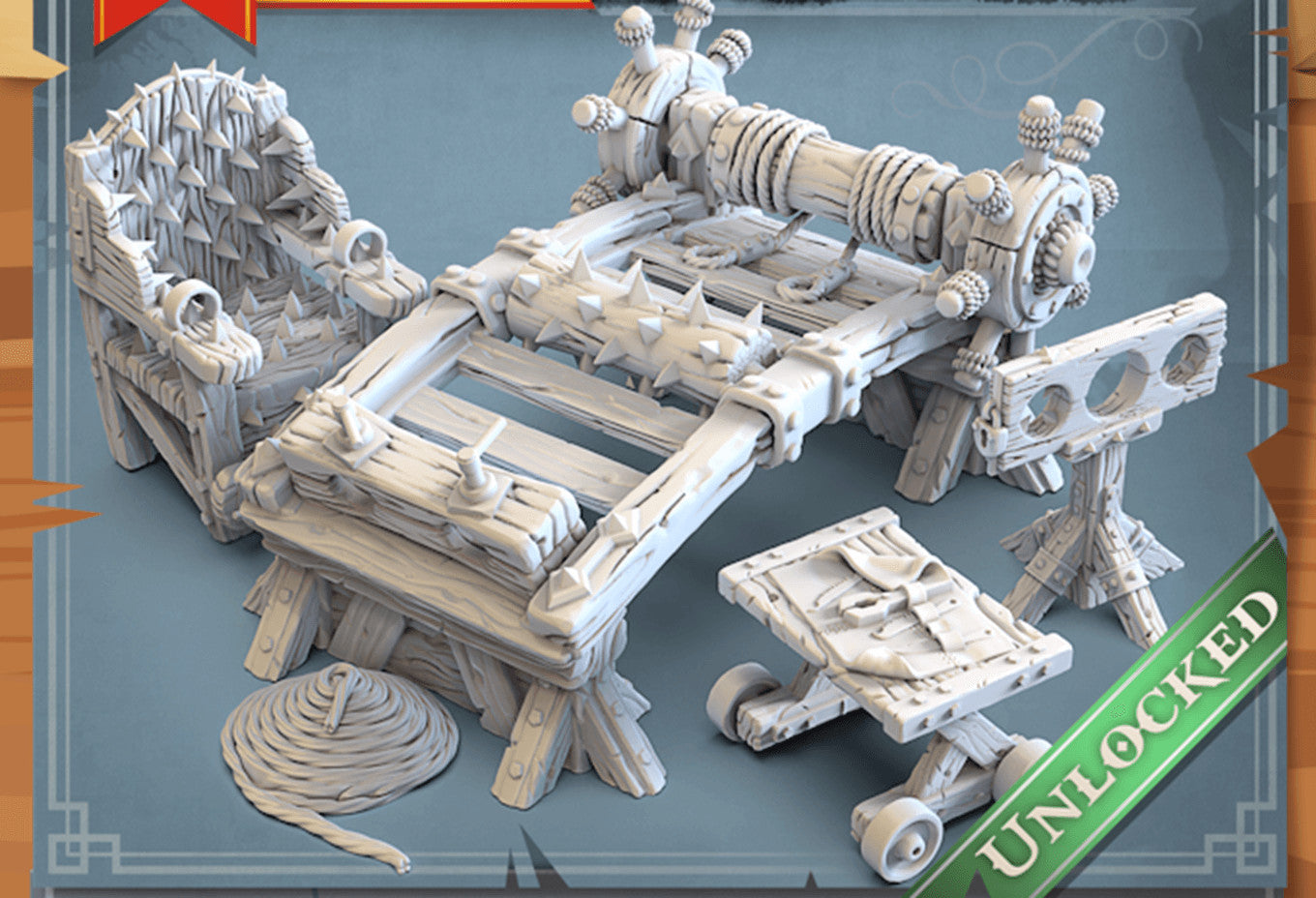 Torture chamber 28mm resin dungeon scenery