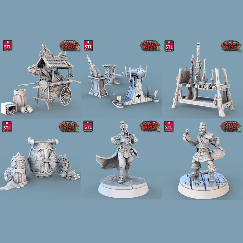 Gunpowder Vendors 28mm resin miniature set
